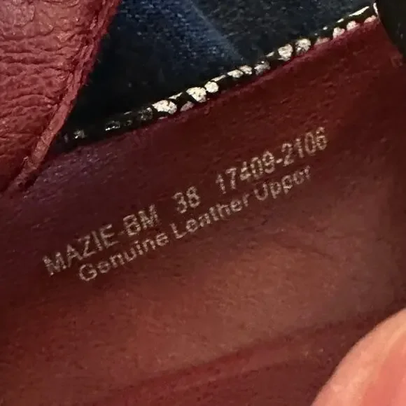 L'ATISTE By Spring Step Mazie Heel 38 US 7.5-8 NWOT